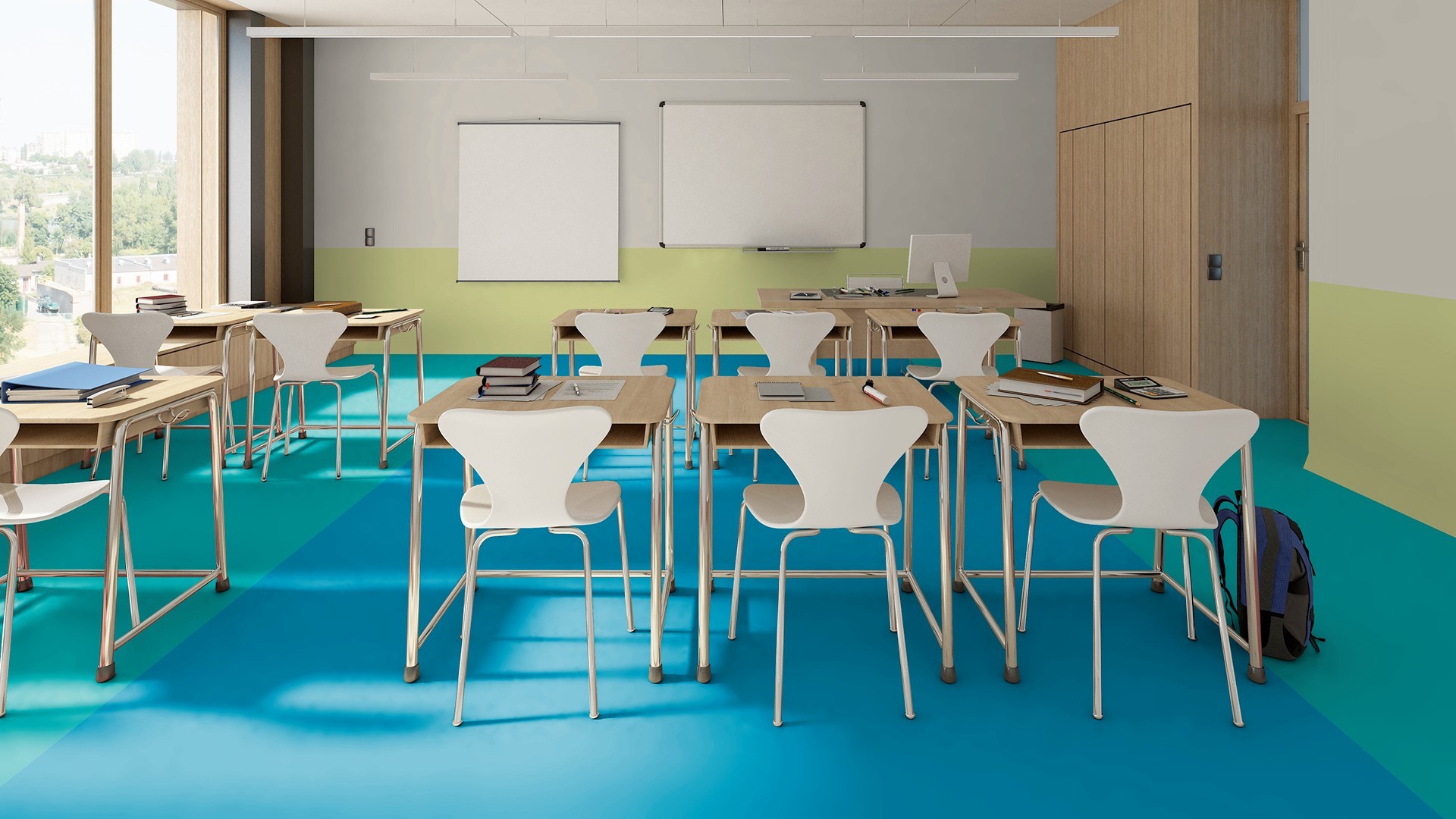 piso de vinilo en rollo 
tarkett.